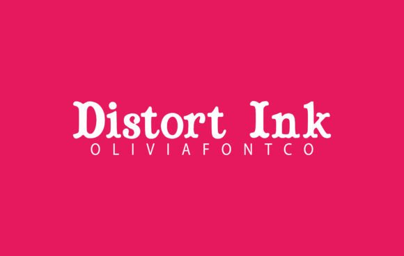 Distort Ink: A Handwritten Font with a Romantic Touch