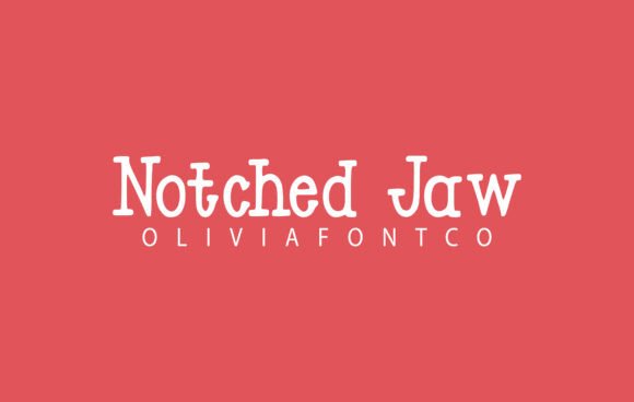 Notched Jaw Font: A Romantic Touch for Creative Designs