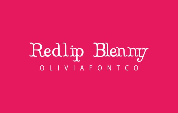 Redlip Blenny: A Handwritten Font for Creative Workflow